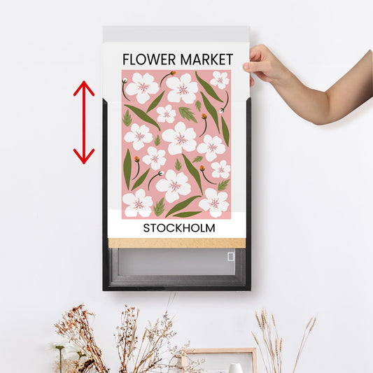 Set of 2 Black 24x32 Snap Poster Frames – Plexiglass Front-Load, New in Box