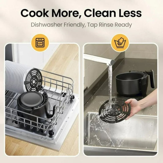 Compact 2.1‑Qt 4‑in‑1 Air Fryer – Bake, Roast, Reheat | 60‑Min Timer, Non Stick