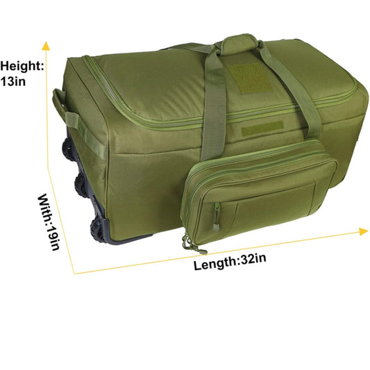 32" Heavy-Duty Military Deployment Duffel Bag with Wheels- Brand New