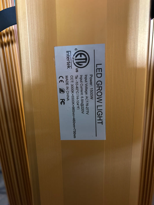1500W Full Spectrum LED Grow Light