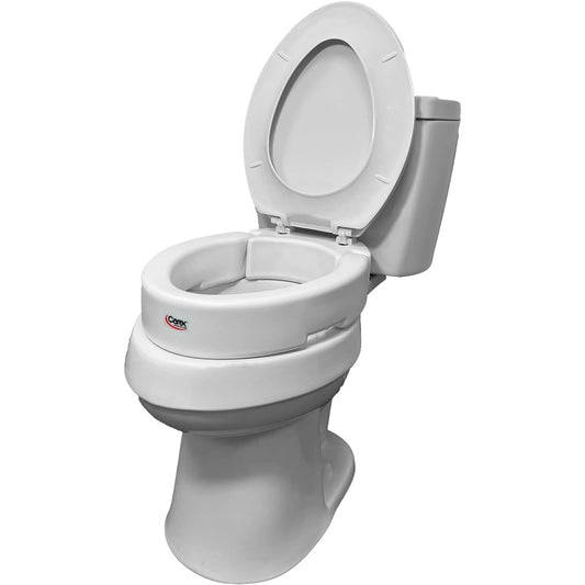 Hinged Toilet Seat Riser – Elongated, 3.5" Lift, 300 LB Capacity- New in box
