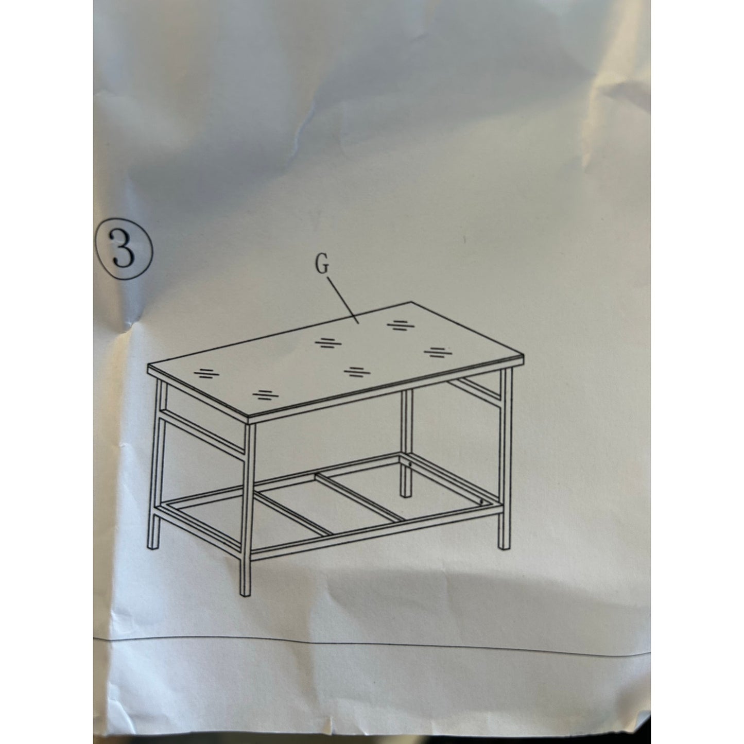 Outdoor Wicker Coffee Table with Tempered Glass Top- Patio, Deck, Porch -New