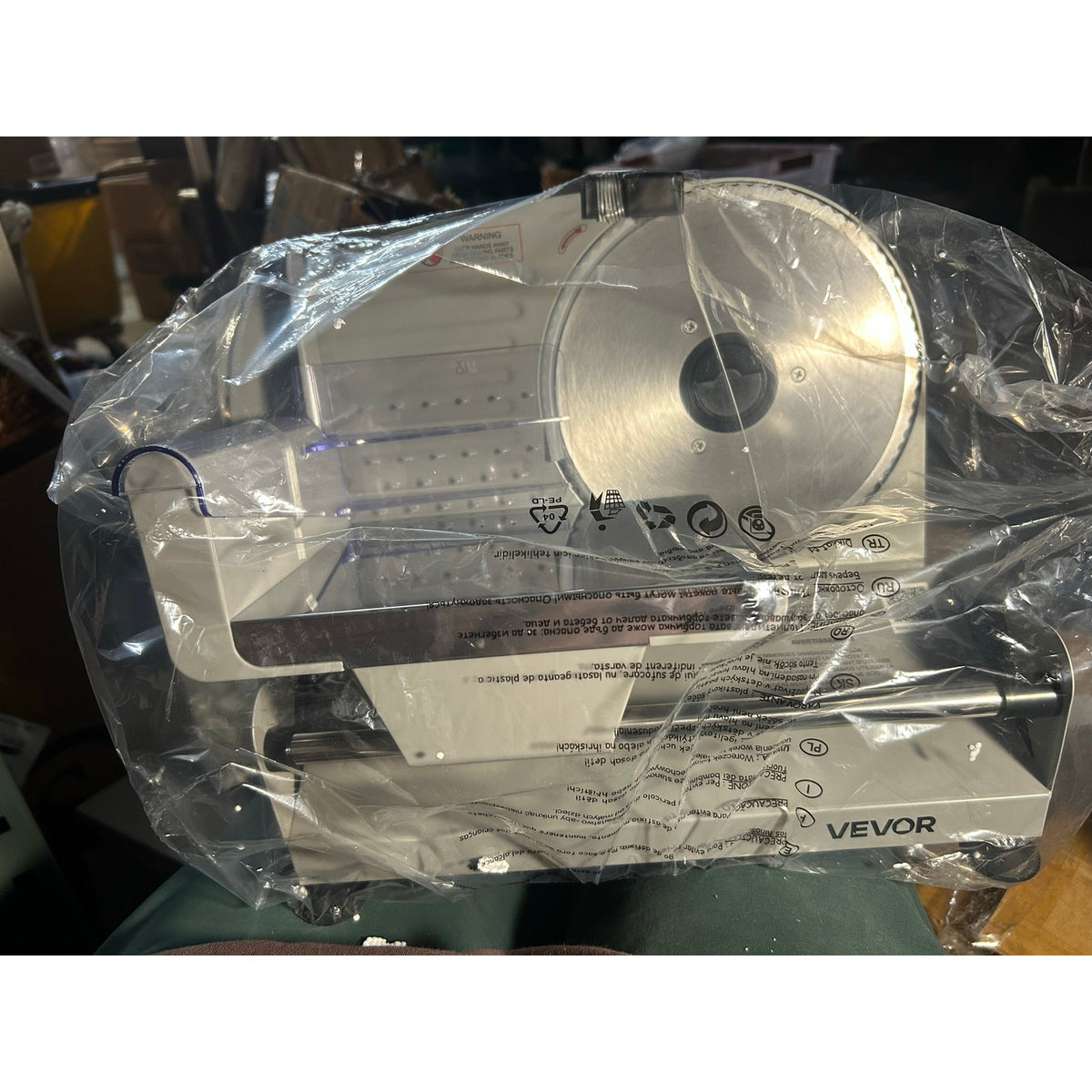 VEVOR Electric Food & Meat Slicer – 200W Adjustable Countertop Slicer