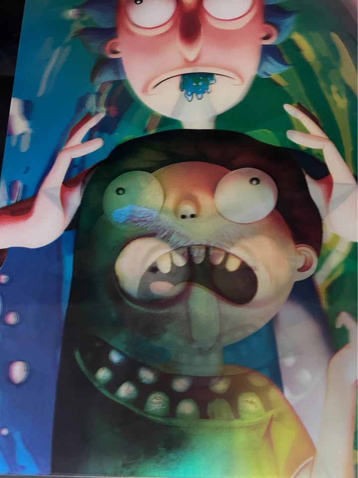 Holographic Posters 16"x9" – Kobe, Jordan, LeBron, Ali, Rick & Morty & More