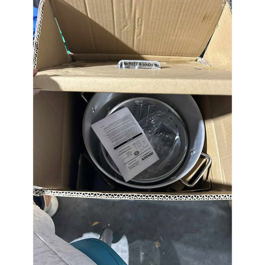 30 QT Turkey Fryer Pot Set with Basket, Rack & Hook – No Burner- NIB