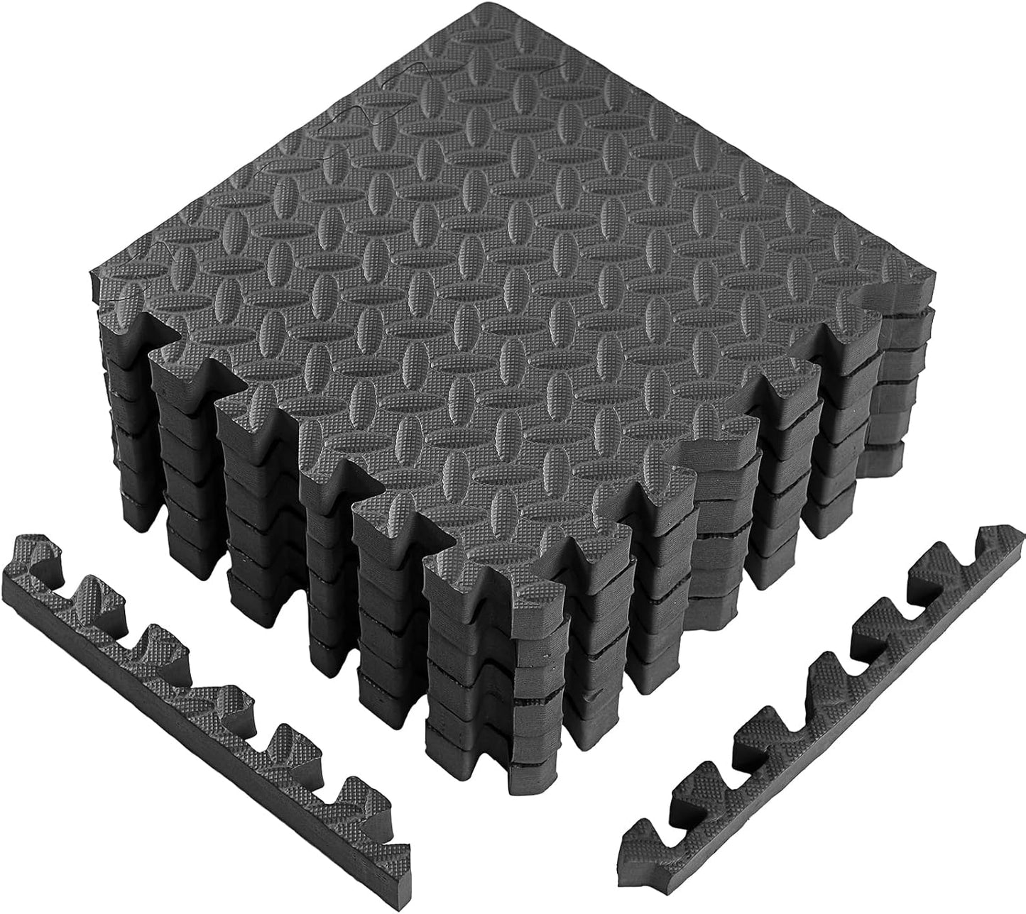 Arrowbash 1-Inch Thick EVA Foam Interlocking Floor Tiles for Play & Exercise