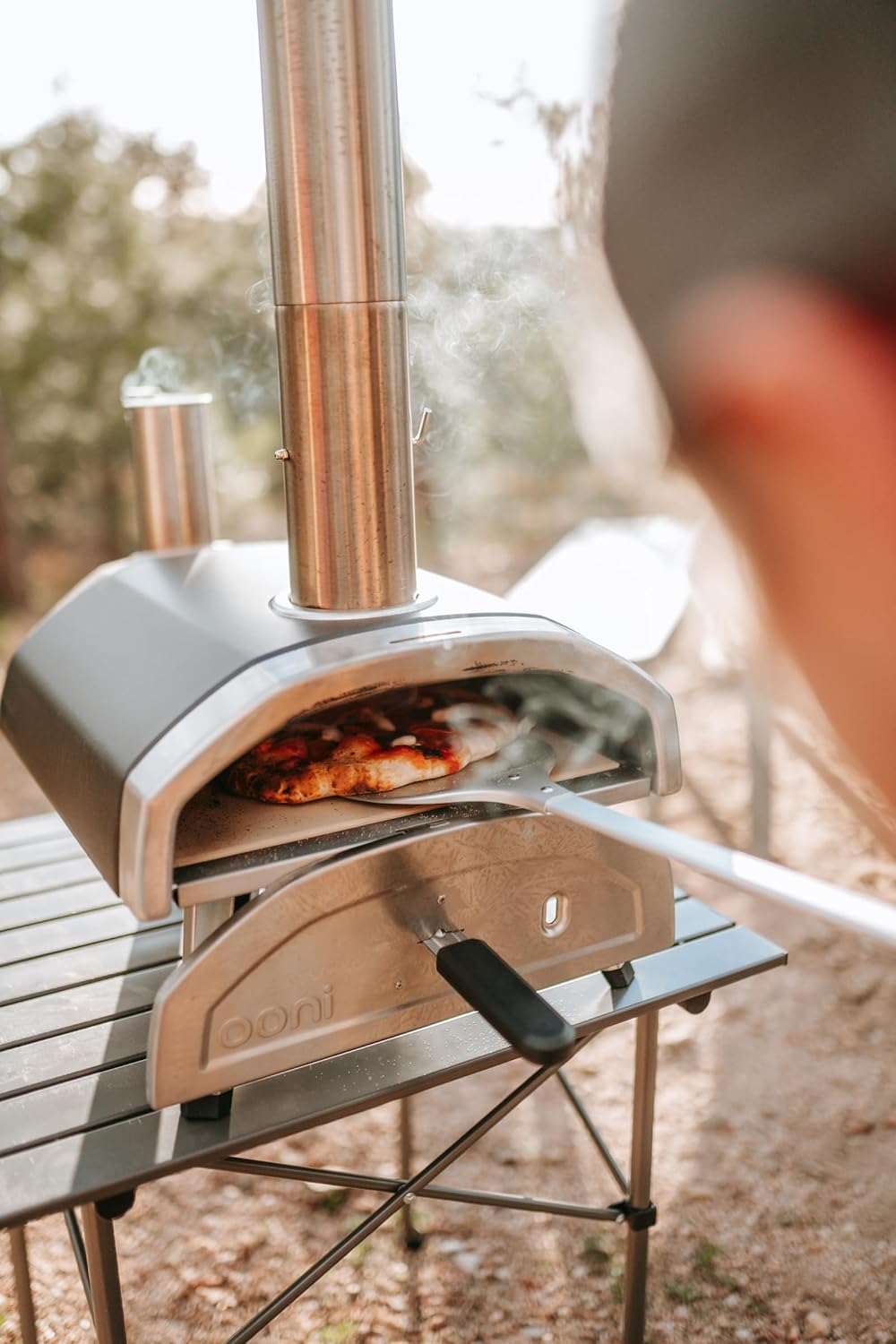 Ooni 7-Inch Perforated Aluminum Pizza Turning Peel - Lightweight, Long Handle