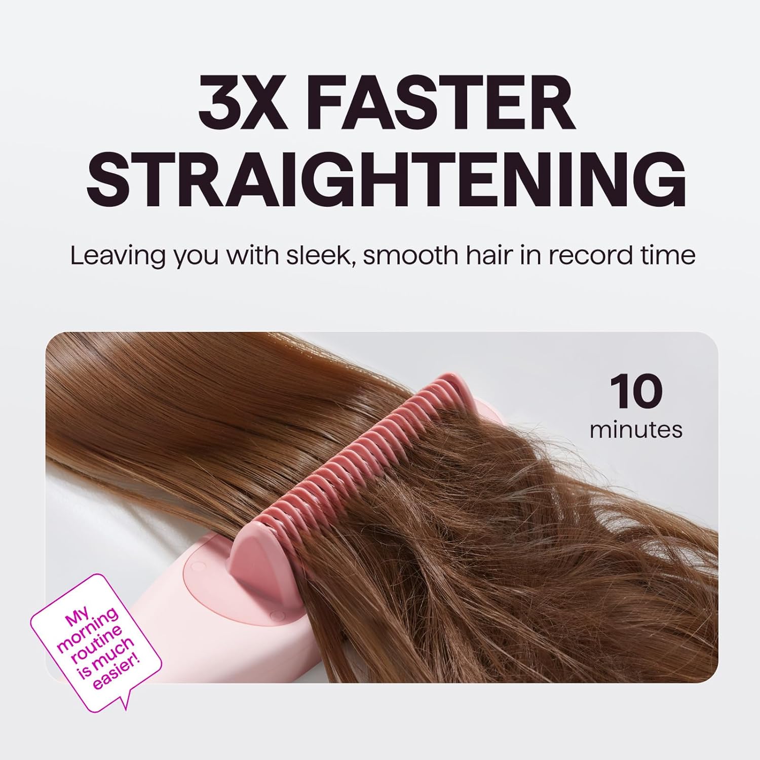 Wavytalk Pro Steamline 3-in-1 Hair Straightener Brush: Fast, Hydrating, Frizz-Free