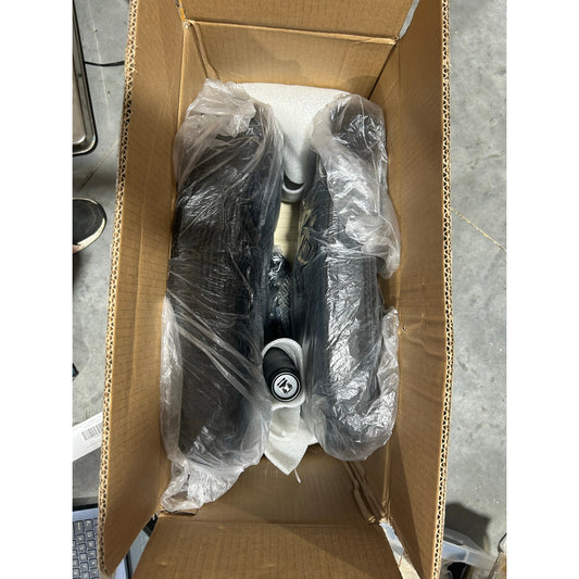 Armless PU Leather Office / Computer Chair – Black, Swivel with Wheels, NIB