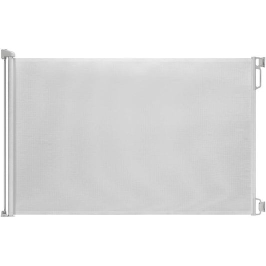 EasyBaby Retractable Safety Gate – 33" Tall, Extends Up to 55" Wide, White