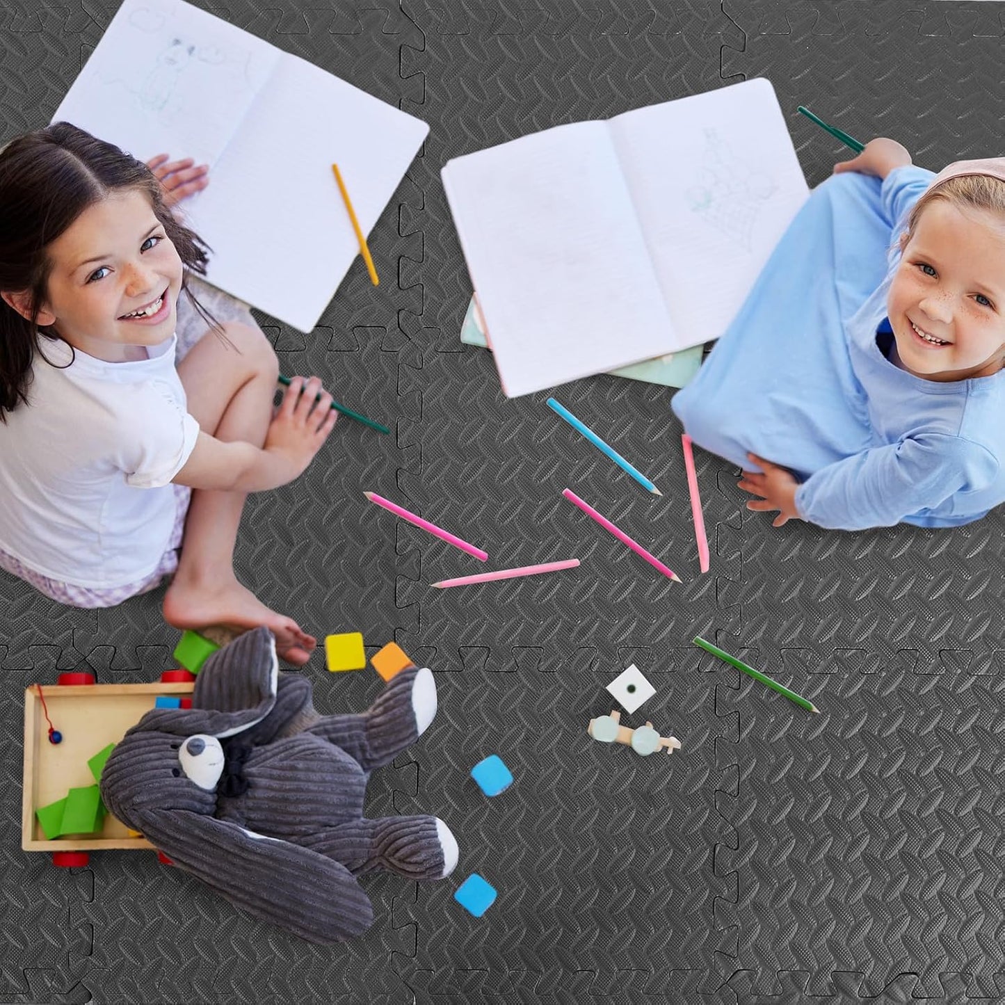 Arrowbash 1-Inch Thick EVA Foam Interlocking Floor Tiles for Play & Exercise