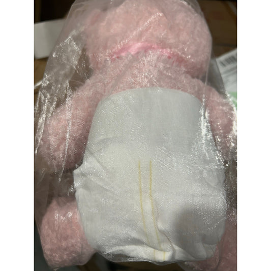 Baby Shower Décor & Game Bundle with 11 Diaper Teddy Bears, Gold Banner & Balloon Set