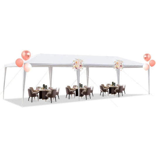 10' x 30' Upgraded Gazebo Canopy (No Sidewalls) – White-NIB
