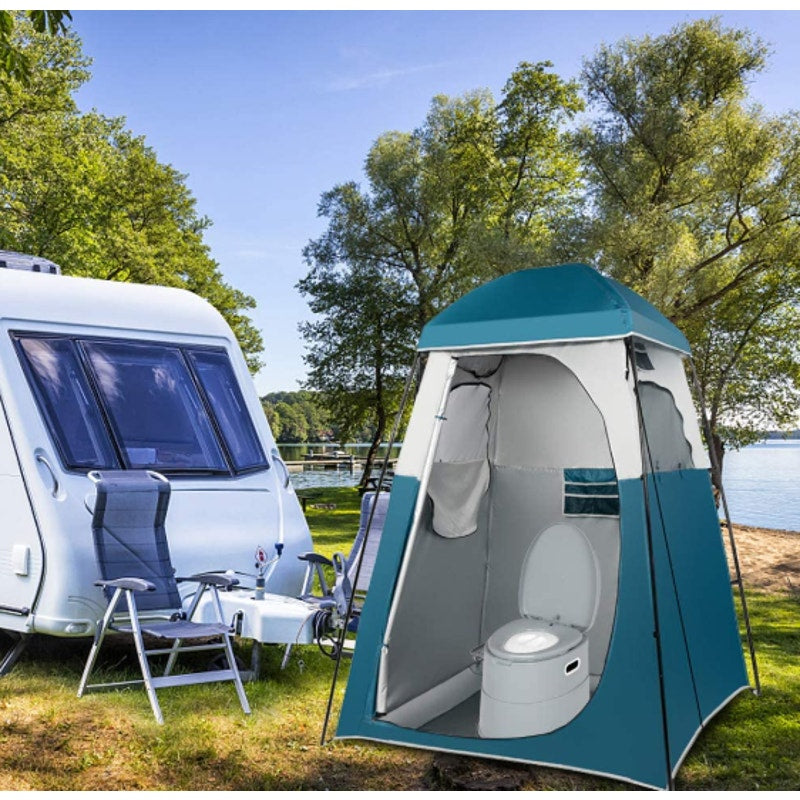 Portable Camping Toilet / Lightweight & Detachable w/ Lid & Handle- NEW