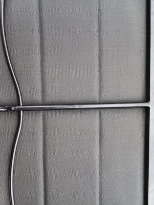 4-Piece Padded Sling Patio Conversation Set, Black, Durable Outdoor Furniture