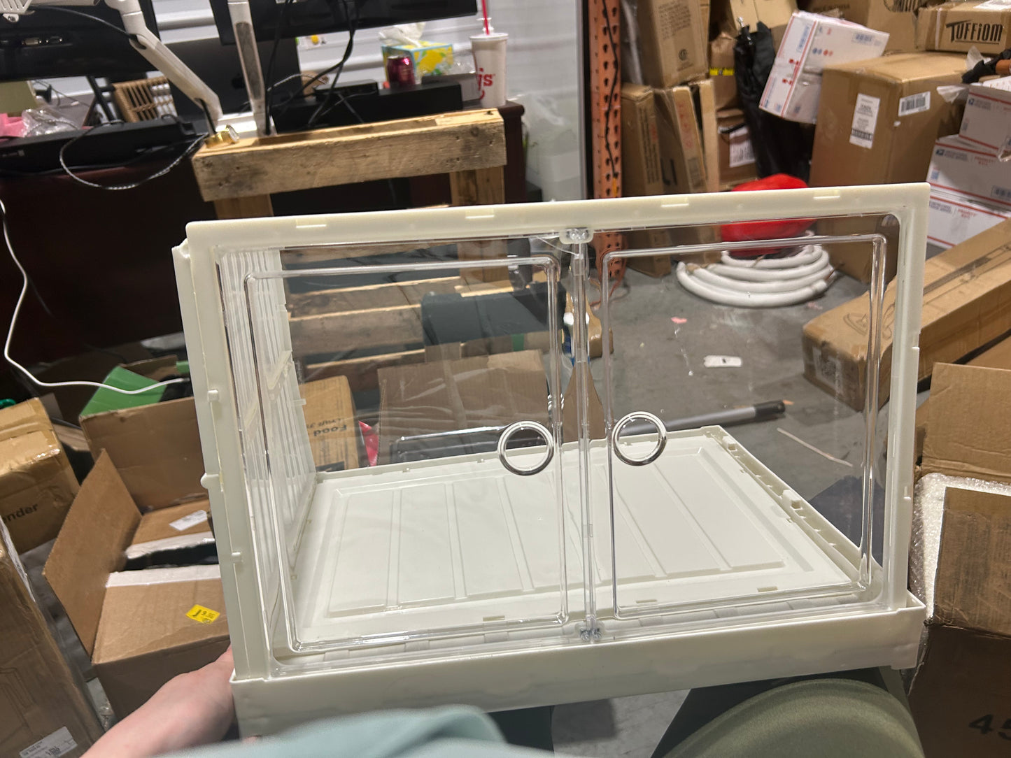 Set of 5 Stackable Magnetic Door Storage Boxes – 17.5 x 14 x 12 in Each