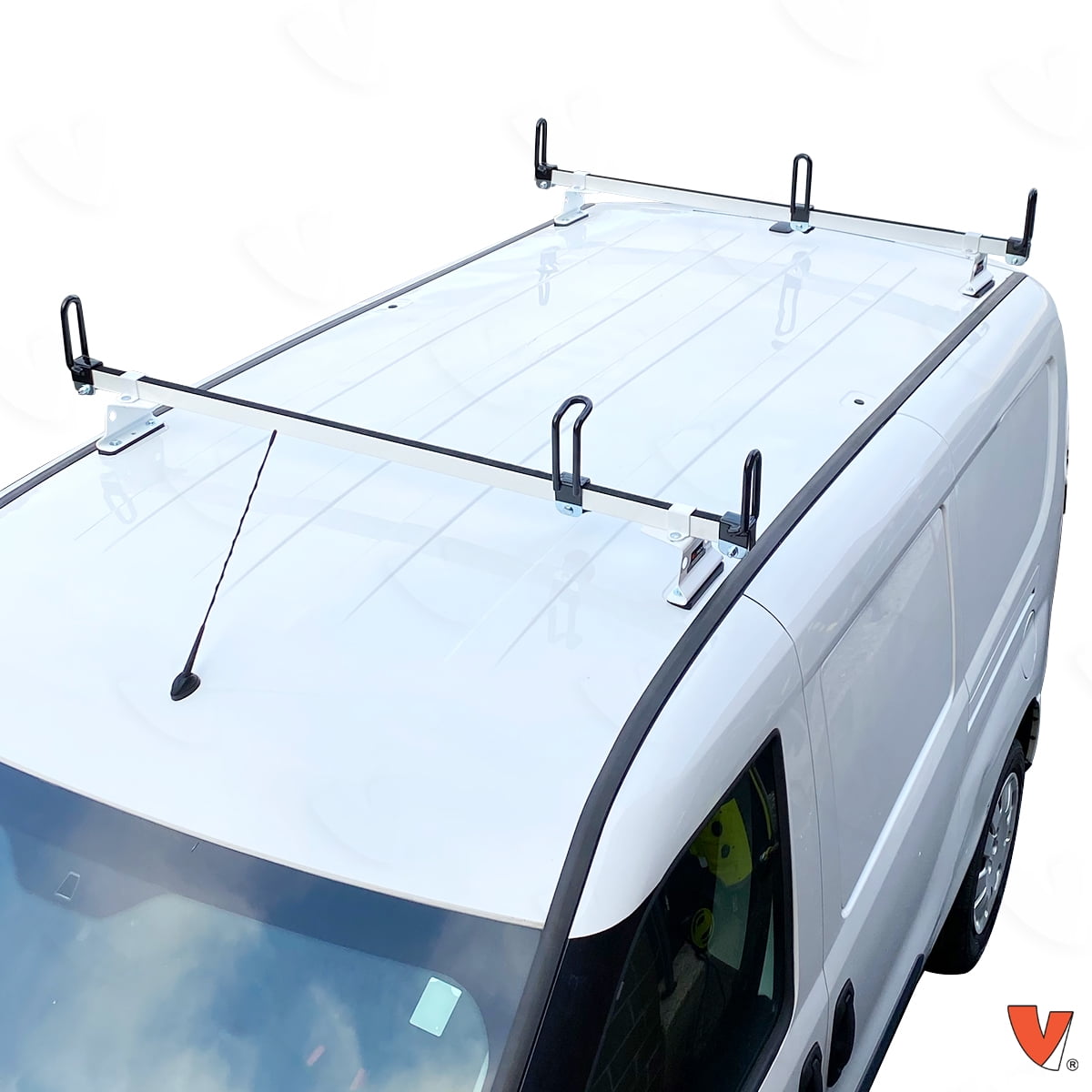 Vantech GFY Heavy-Duty 2-Bar Ladder Roof Rack for Ram ProMaster City