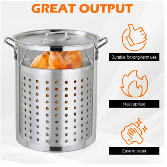 30QT Turkey Fryer with Propane Burner – Seafood & Outdoor Cooking Set
