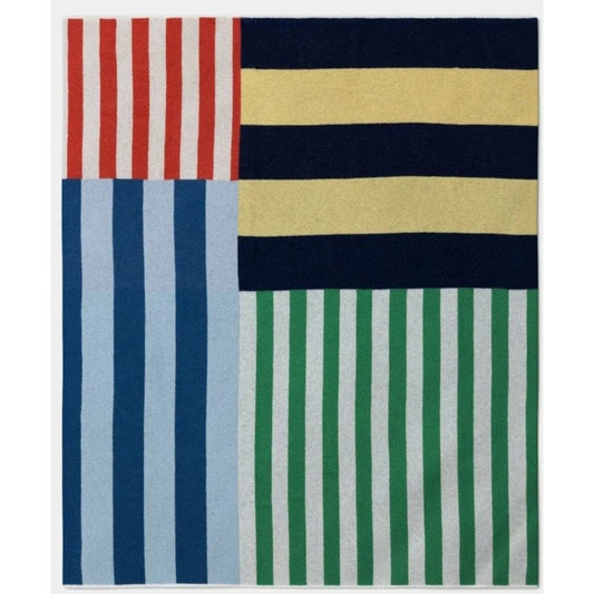 NWT Recycled fabric, Multi- Color Stripe Throw Blanket - Room Essentials™
