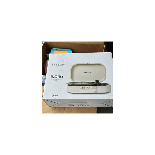 Crosley Portable 3-Speed Bluetooth Record Player, White