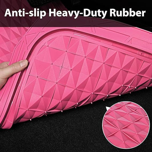 Brand New, Hot Pink, All-Weather Waterproof Car Floor Mats – Full Set 🚗✨