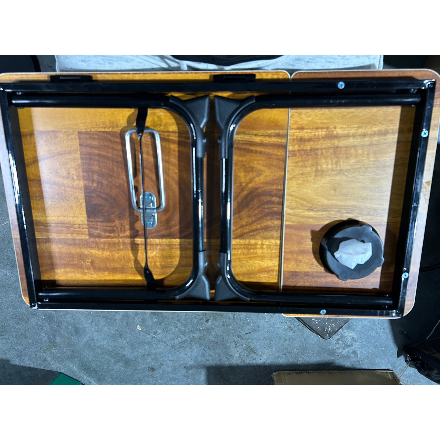 Adjustable Laptop Bed Desk with Cup Holder – 22” Wide, Foldable