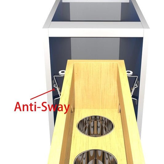 8” Pull-Out Cabinet Organizer with Soft-Close