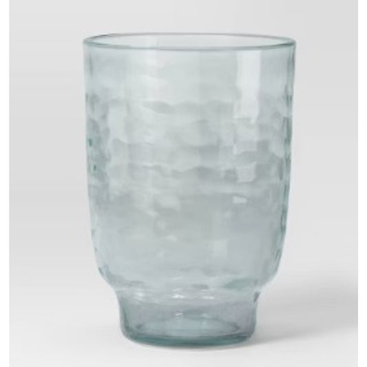 Threshold™ Coastal Textured Glass Tumblers – 17oz Green, 12 Pack- NIB