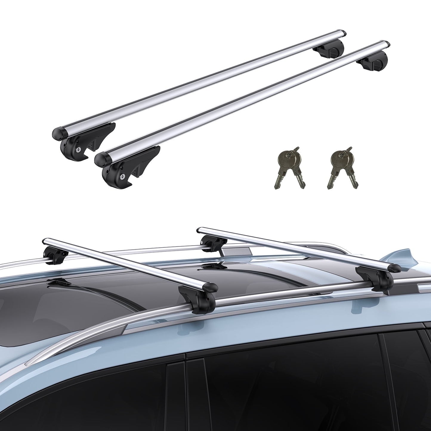 Bapmic 38-inch Aluminum SUV Roof Rack Cross Bars with Lock