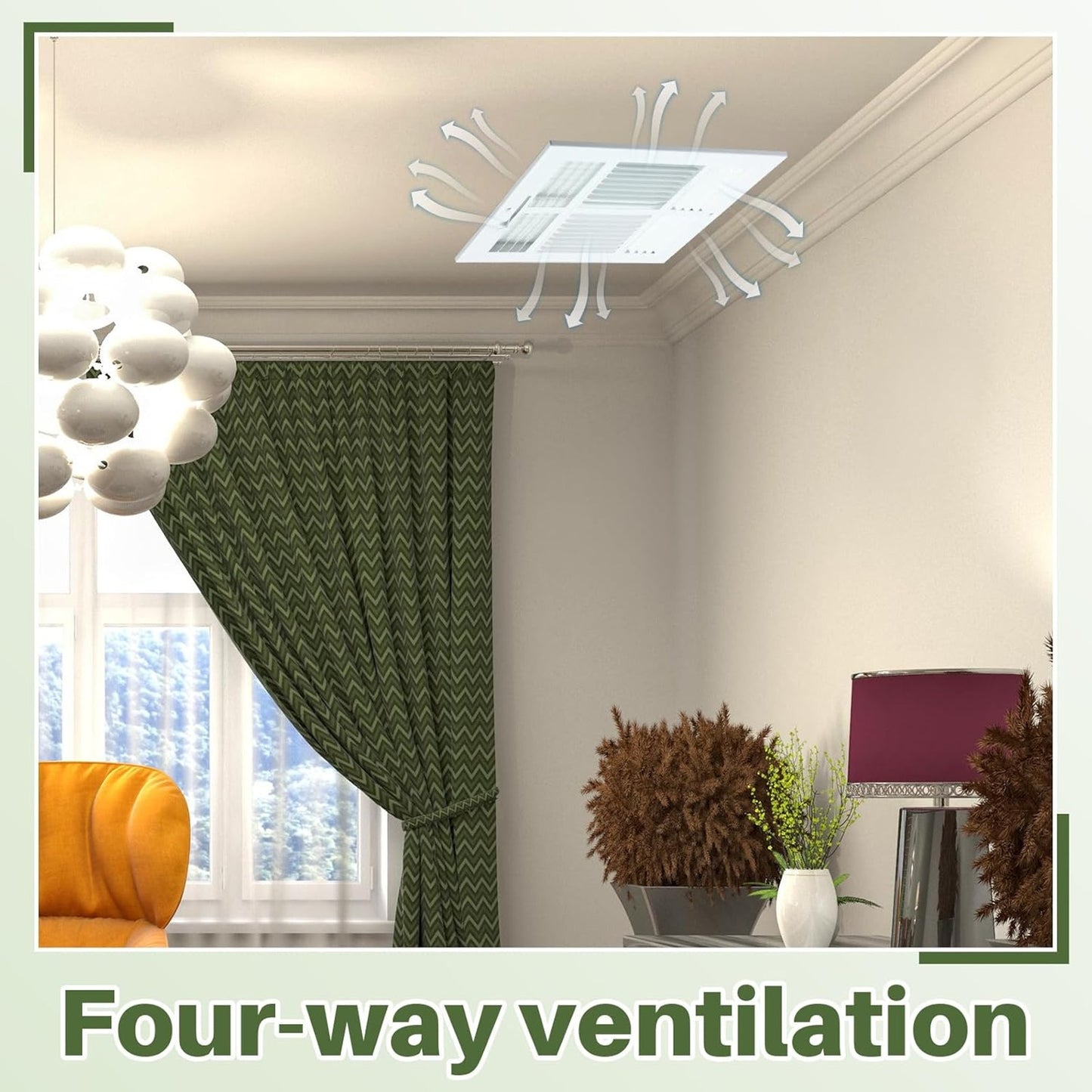 6-Pack 10×10 Air Vent Covers – 4-Way White Rust-Resistant Registers