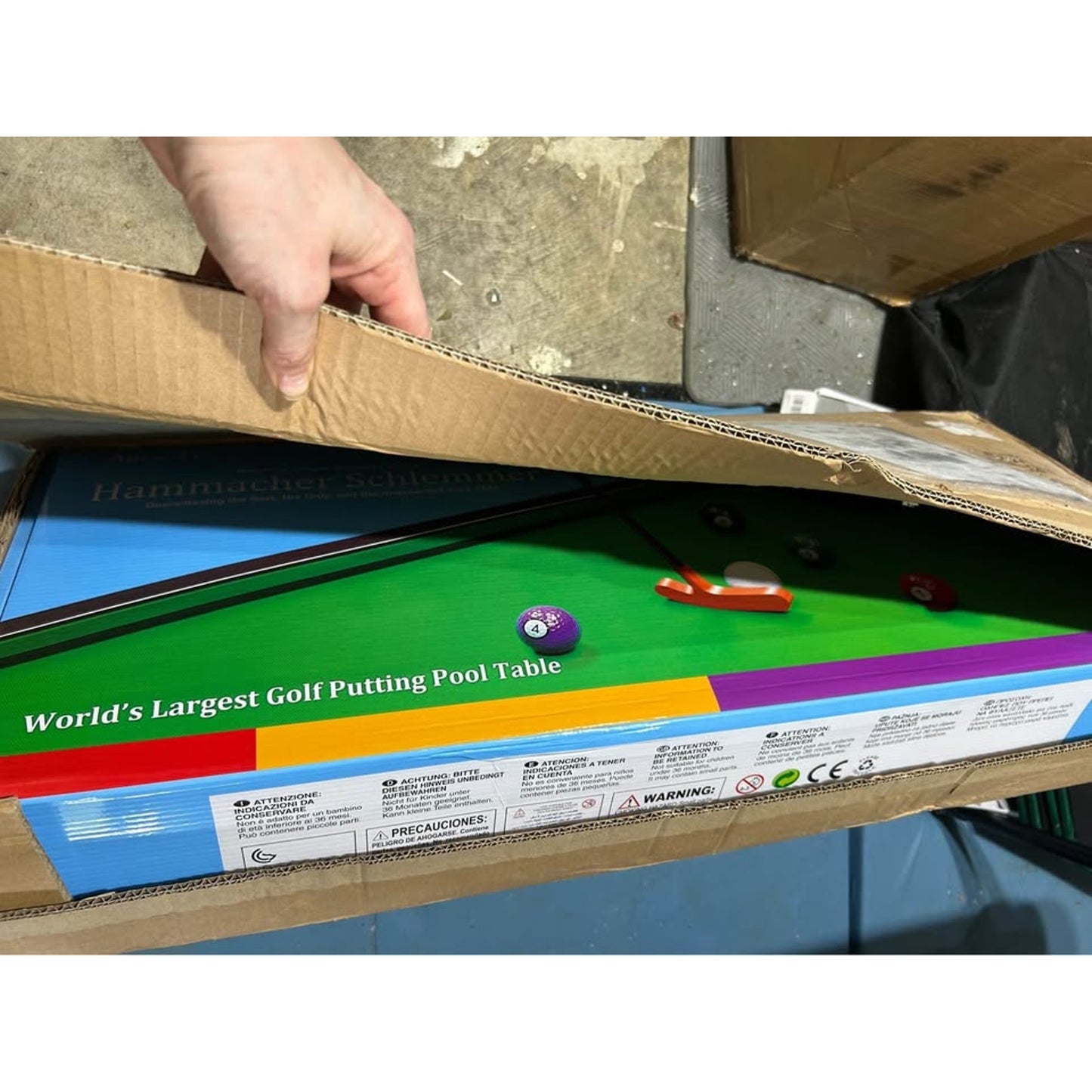 World’s Largest Golf Putting Pool Table — Brand New in Box