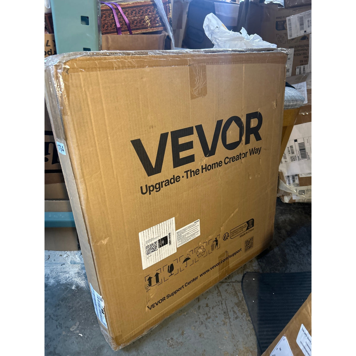 VEVOR 24″ Dog Playpen – 8 Panels with Top Cover, Black