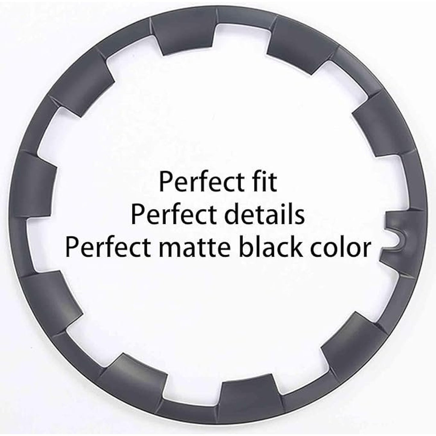 Tesla Model Y 20″ Induction Wheel Rim Protector Rings — Matte Black (4-pc, KALOFOR)