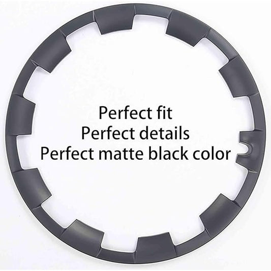 Tesla Model Y 20″ Induction Wheel Rim Protector Rings — Matte Black (4-pc, KALOFOR)