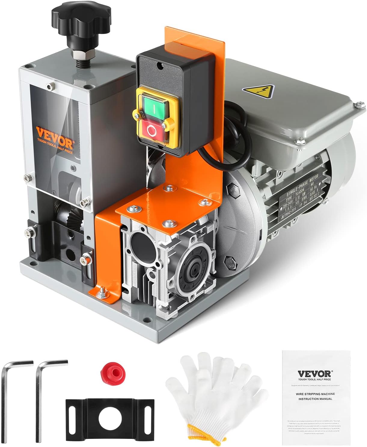 Electric Wire Stripping Machine 0.06-1.18 In Automatic 180W 60 ft/min
