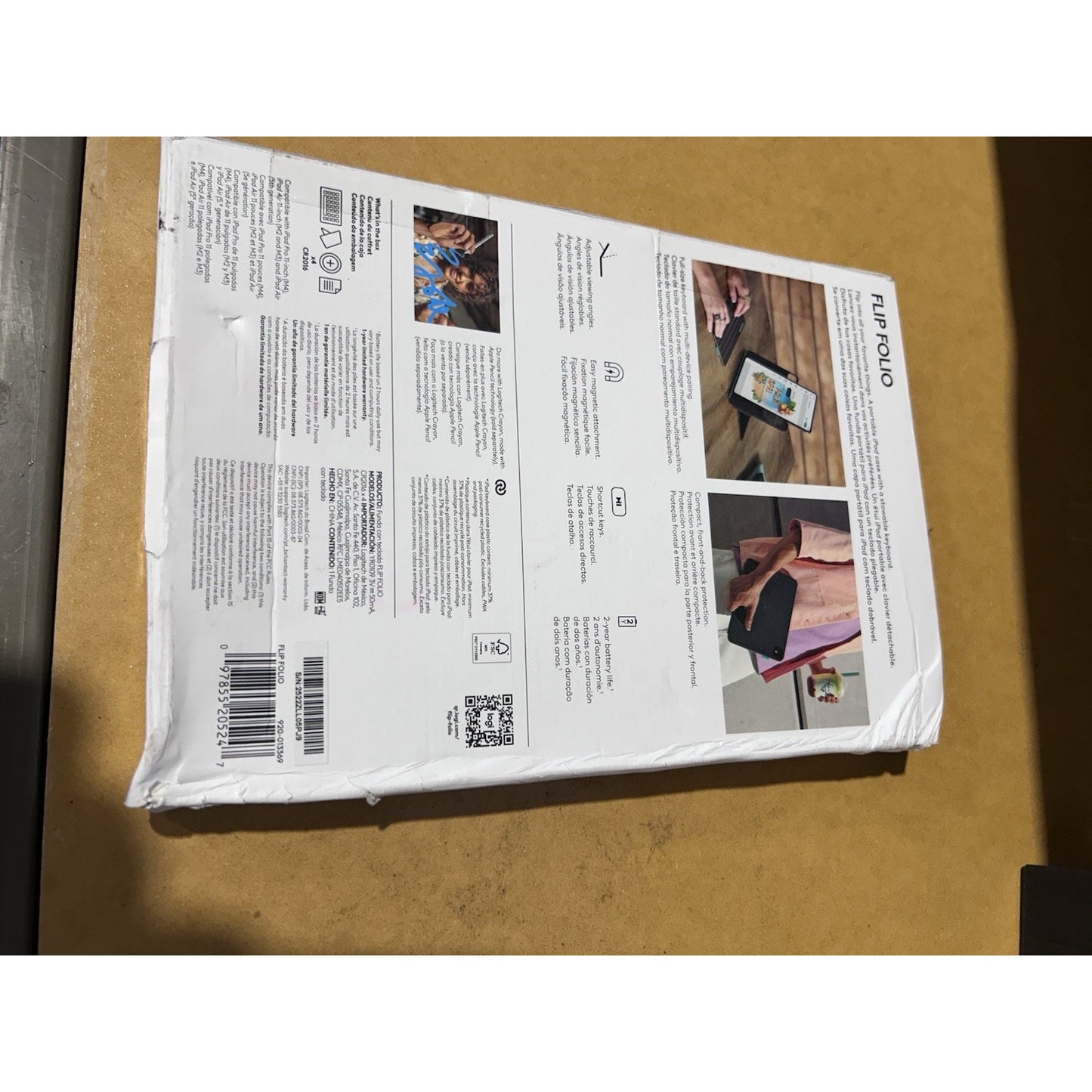*NEW* Logitech Flip Folio Keyboard Case for iPad Pro & Air 11" 920-013369