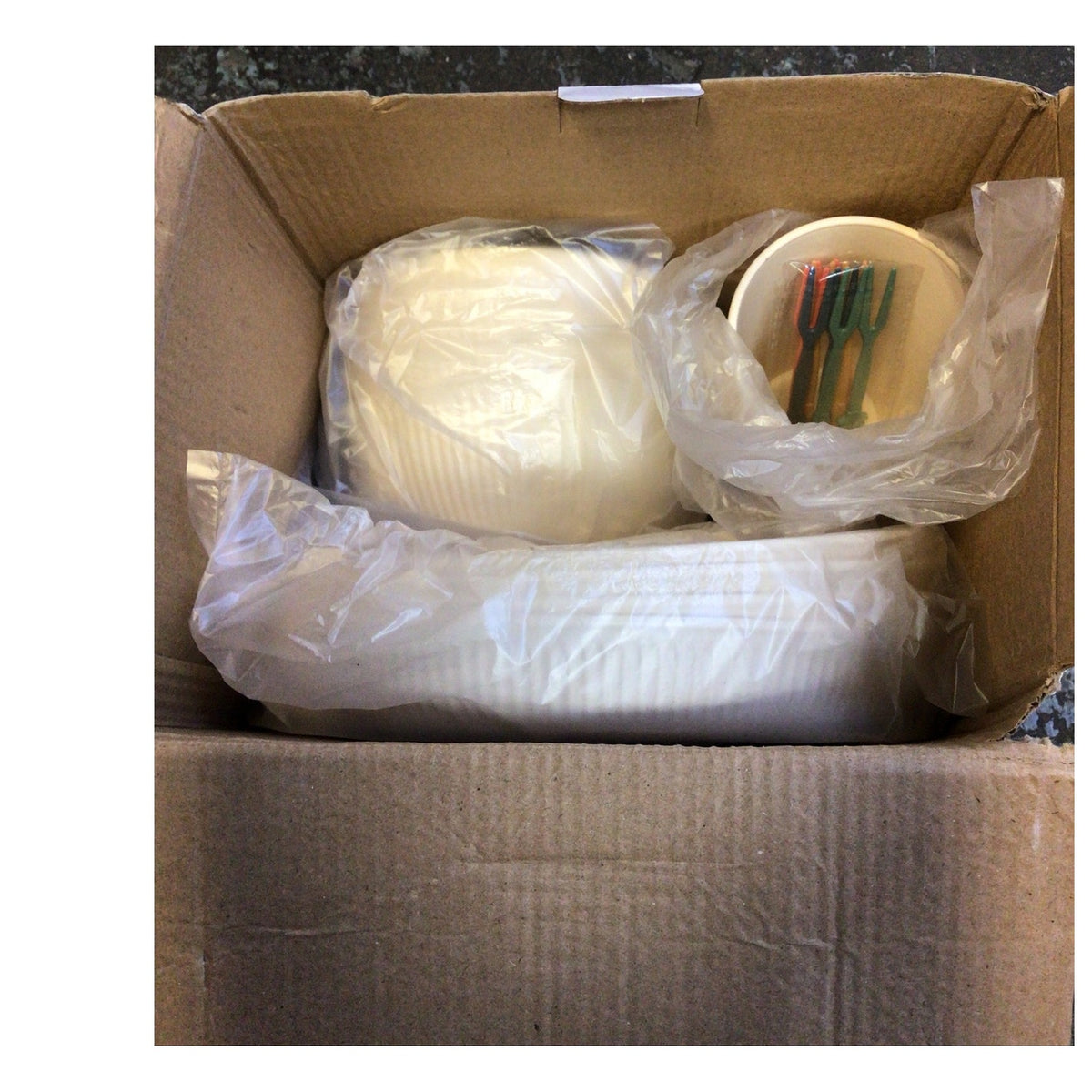 New Natural Wheat Straw Dinnerware Set for 4, Beige