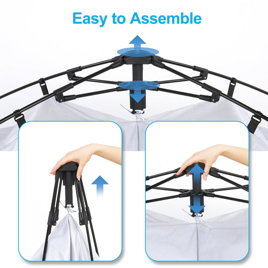 Pop-Up Privacy -Double Shower & Changing Tent with Carry Bag – 7.5 Ft