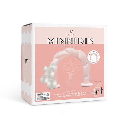 Minnidip Blush Twist Inflatable Garland Arch Sprinkler - Party Photo Backdrop