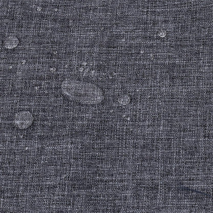 Outdoor Chair Cushion Set Polyester All Weather Charcoal Grey Black