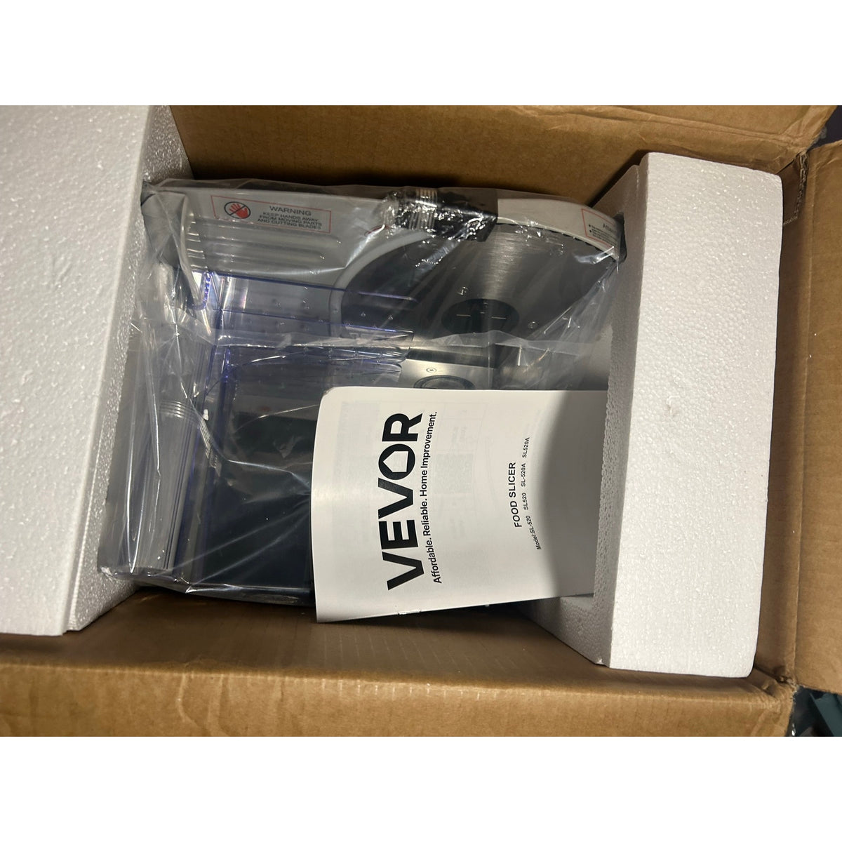 VEVOR Electric Food & Meat Slicer – 200W Adjustable Countertop Slicer