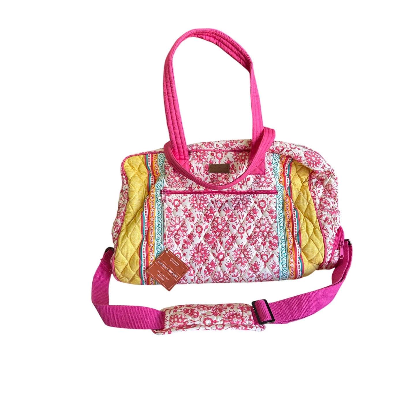 Maison d’Hermine Quilted Weekender Bag – Rare Print, New with Tags