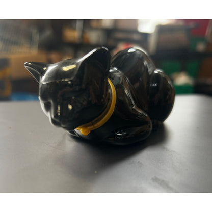 Vintage 1970s Avon "Here’s My Heart" Black Cat Cologne Bottle – Nearly Full
