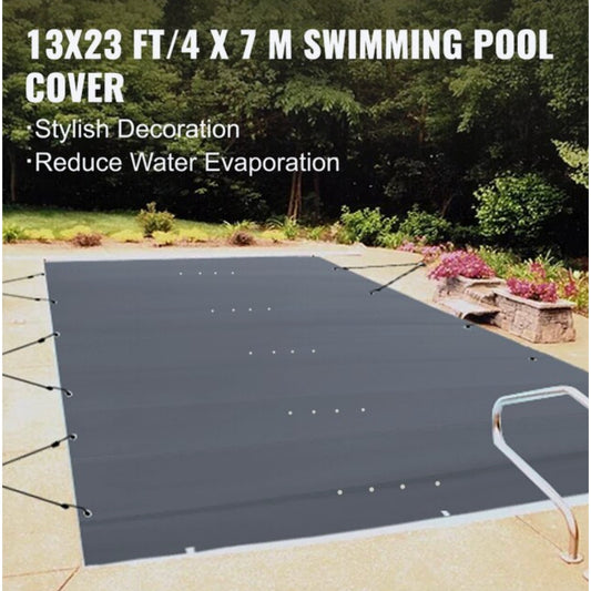 VEVOR 13x23 ft PVC Winter Pool Cover Fits 12x22 ft Inground Pool, New
