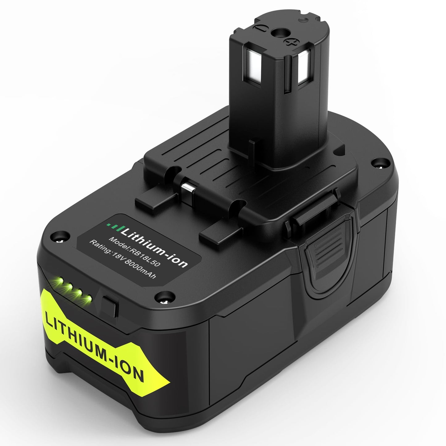 Powerful 18V 8000mAh Li-ion Battery for Ryobi ONE+ Cordless Power Tools