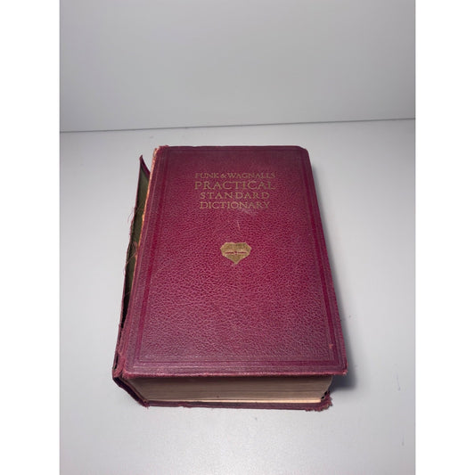 1943 Funk & Wagnalls Practical Standard Dictionary Vintage Hardcover