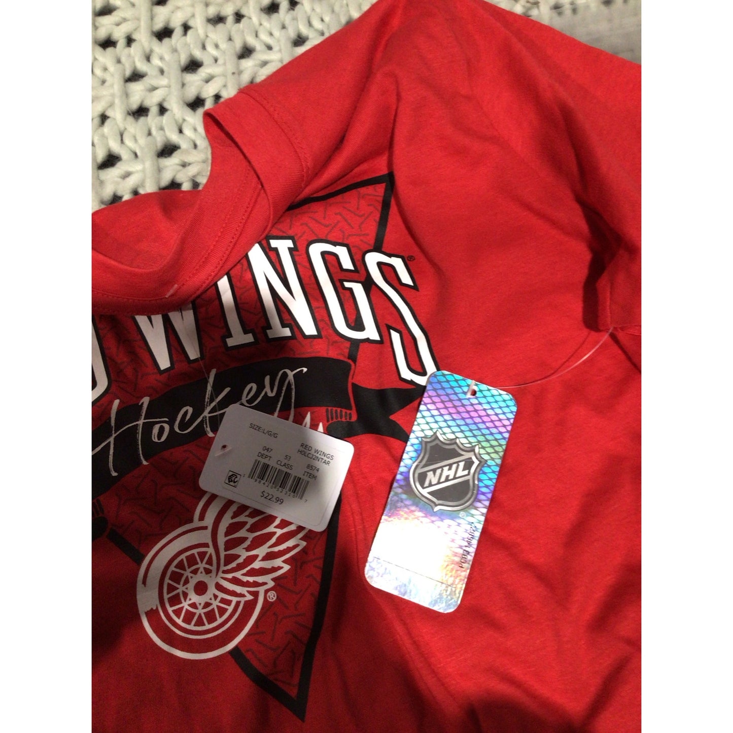 NHL Detroit Red Wings Graphic Tee – Short Sleeve Cotton T-Shirt