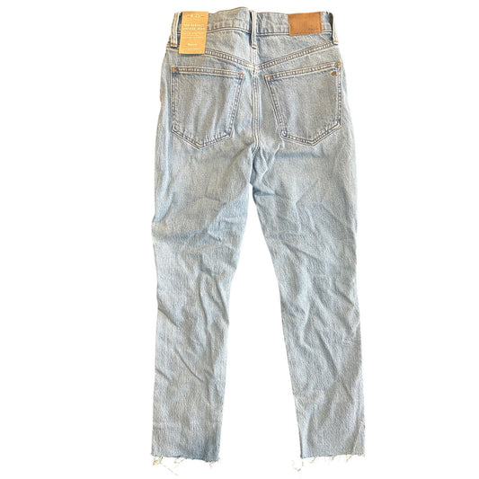 NWT Madewell The Perfect Vintage Jean in Bradwell Wash 25" W, Ripped Raw Hem