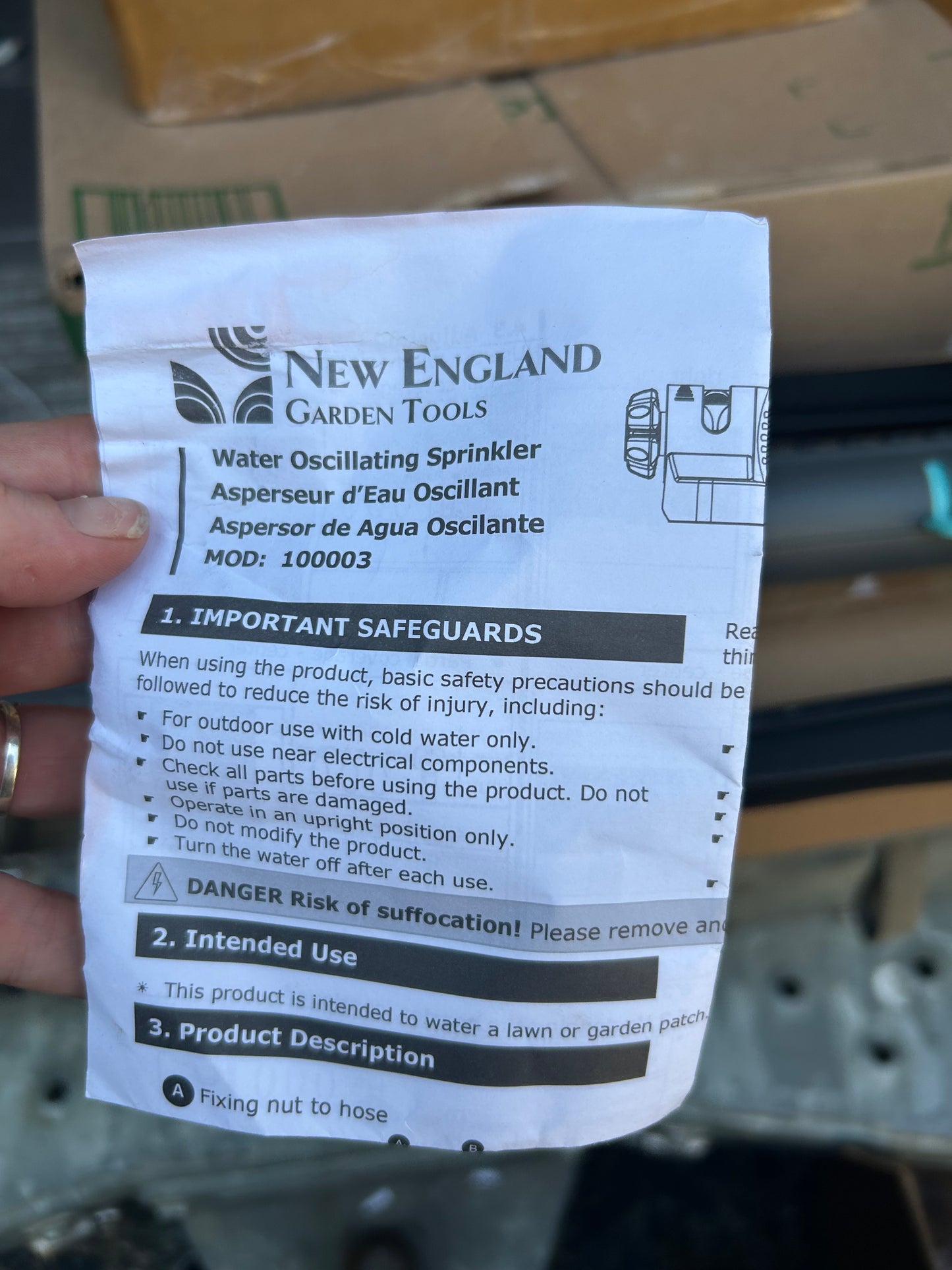 New England Oscillating Sprinkler