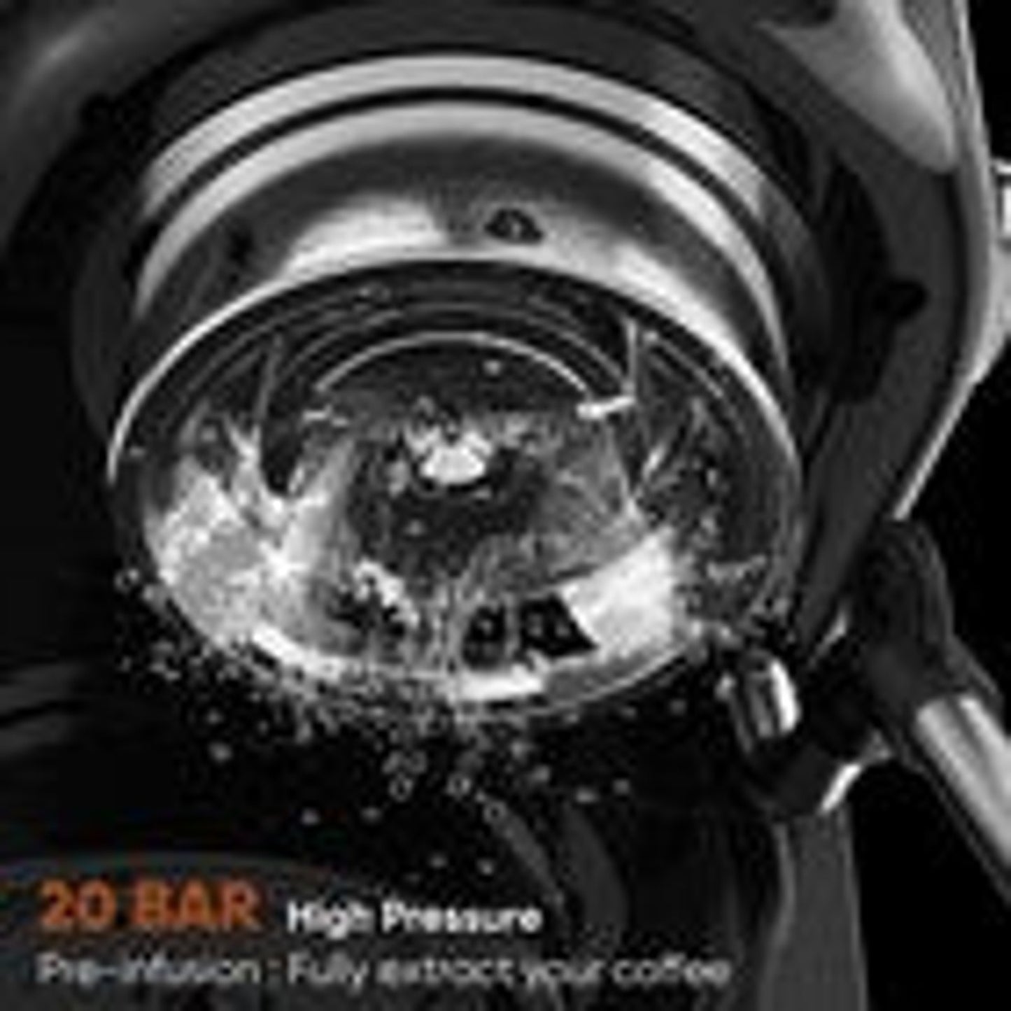 20 Bar Professional Espresso Coffee Machine with Milk Frother